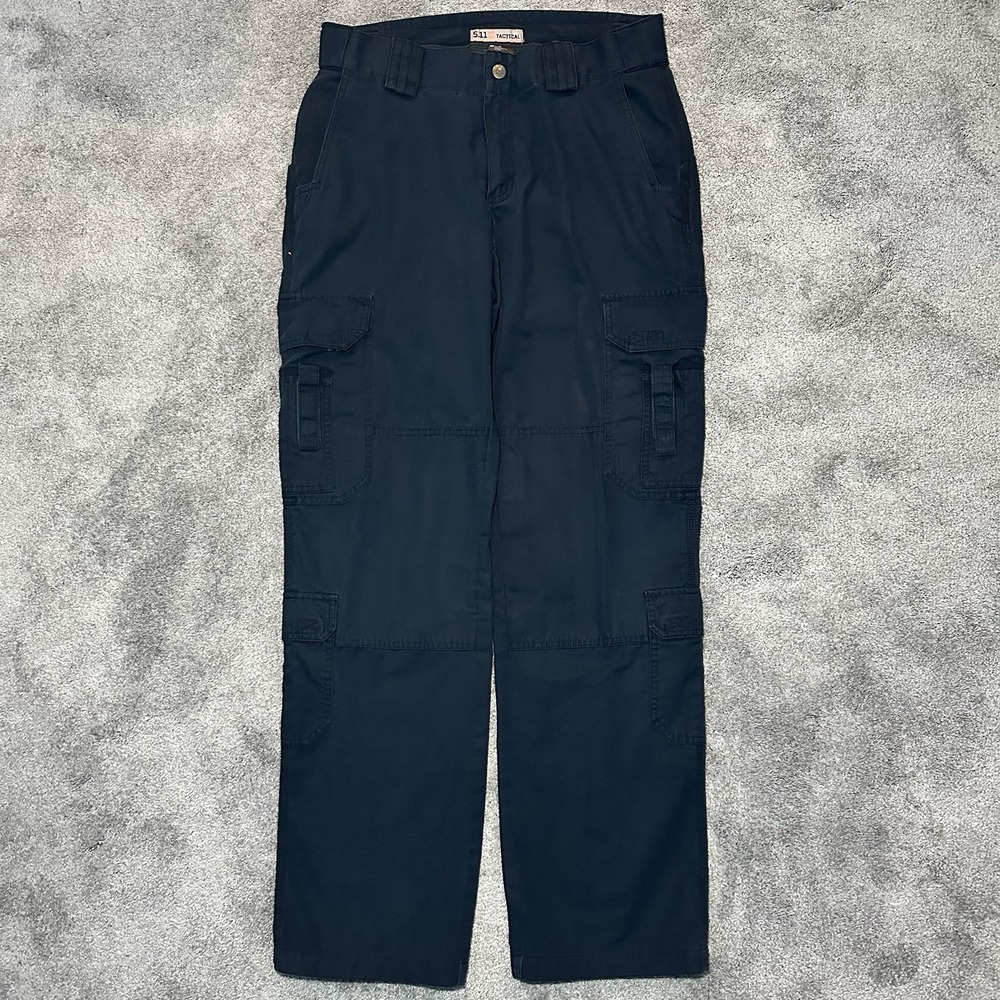5.11 Tactical Taclite EMS Pants Womens Size 12 Long Navy Blue Utility Military